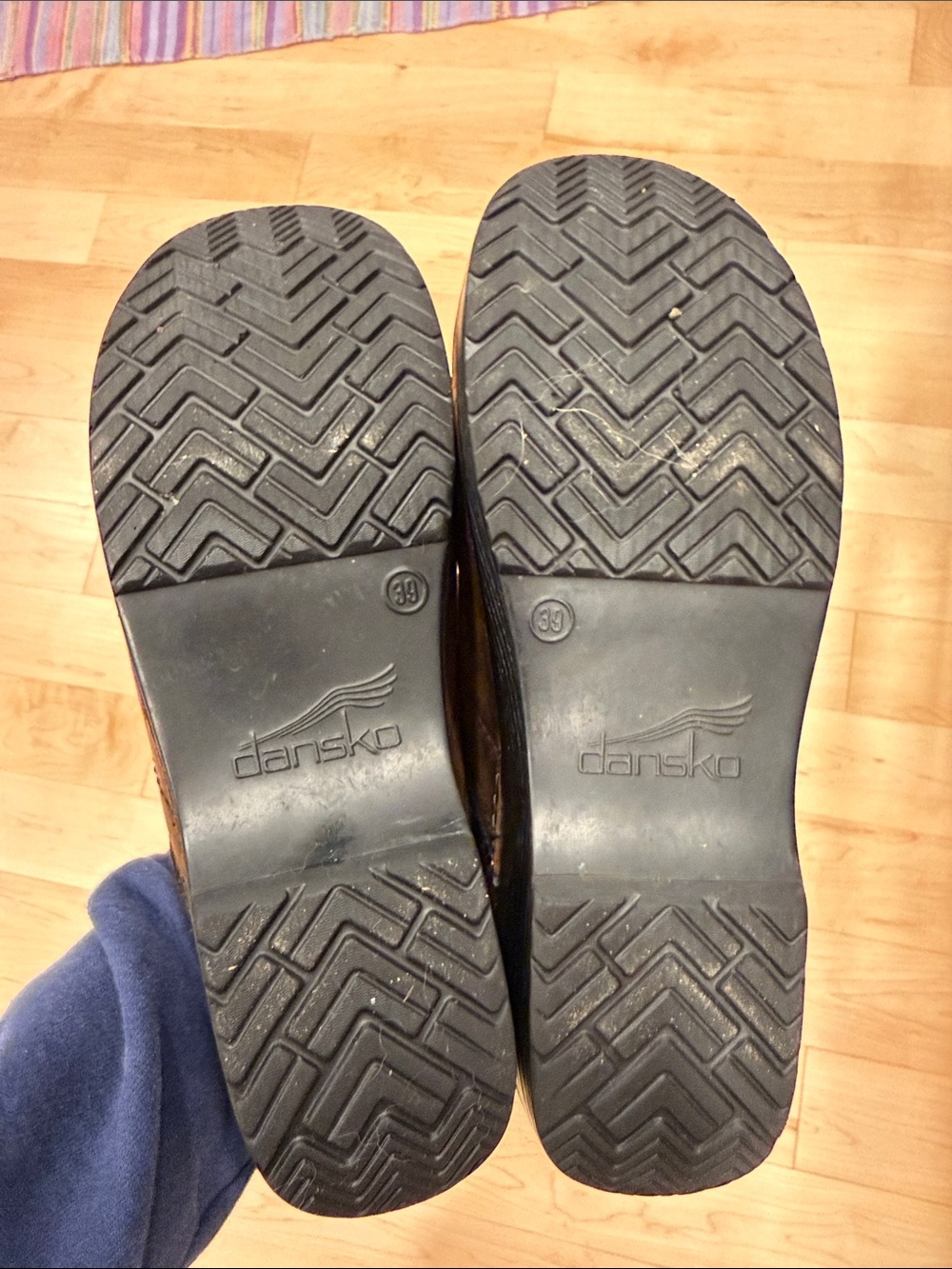 Dansko Brown Leather Women's Clogs - Picture 3 of 4